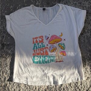 SHEIN Cream Casual Tee